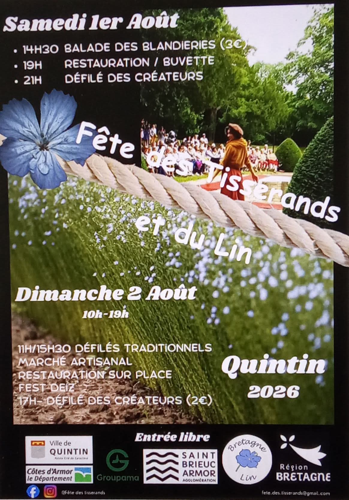 Maison JORET a la fête des tisserands de Quintin