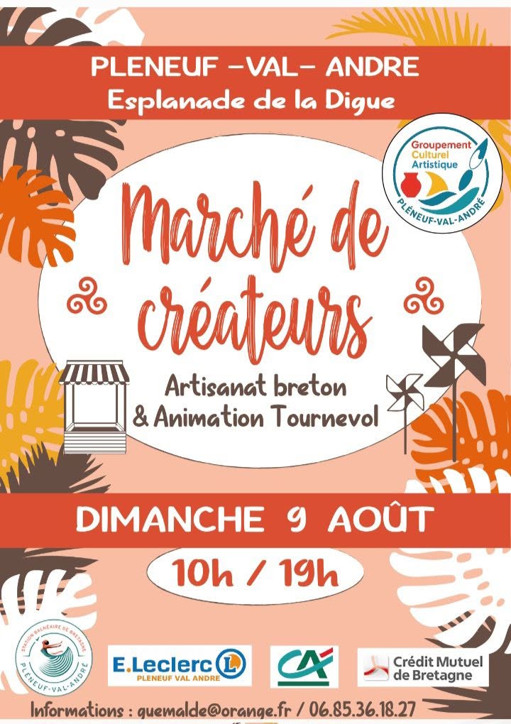 Marché de créateurs à Pléneuf