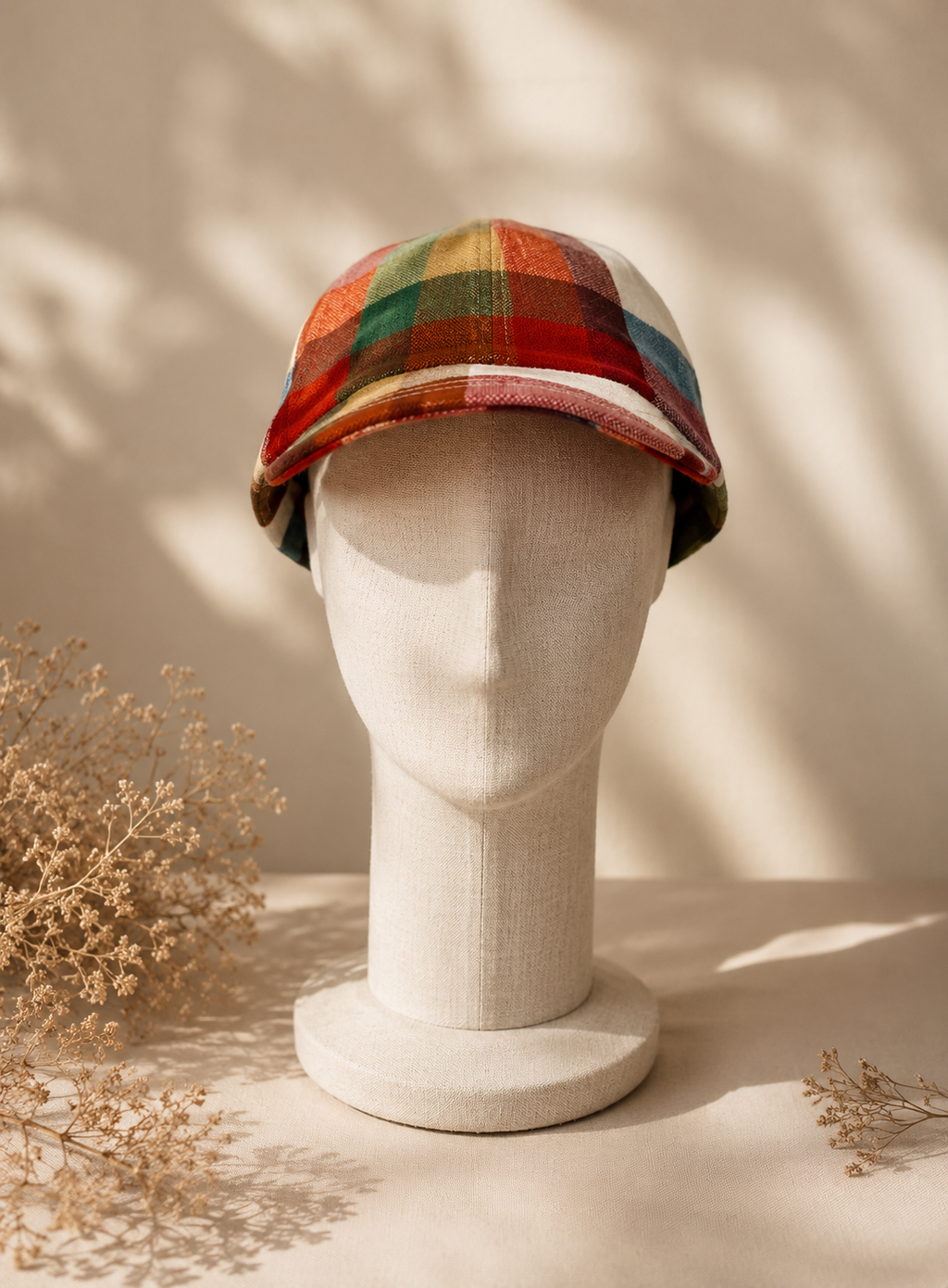 Casquette baseball madras réglable