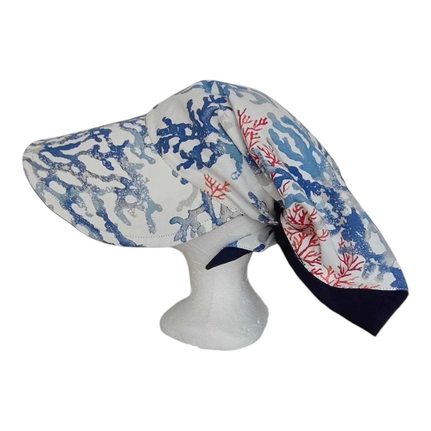 Visière corail Bleu