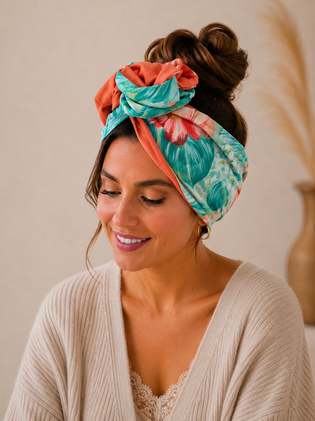 Bandeau fil de fer jardin corail