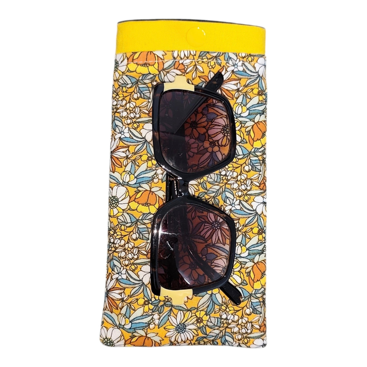 Étui à lunettes fleurs soleil ☀️
