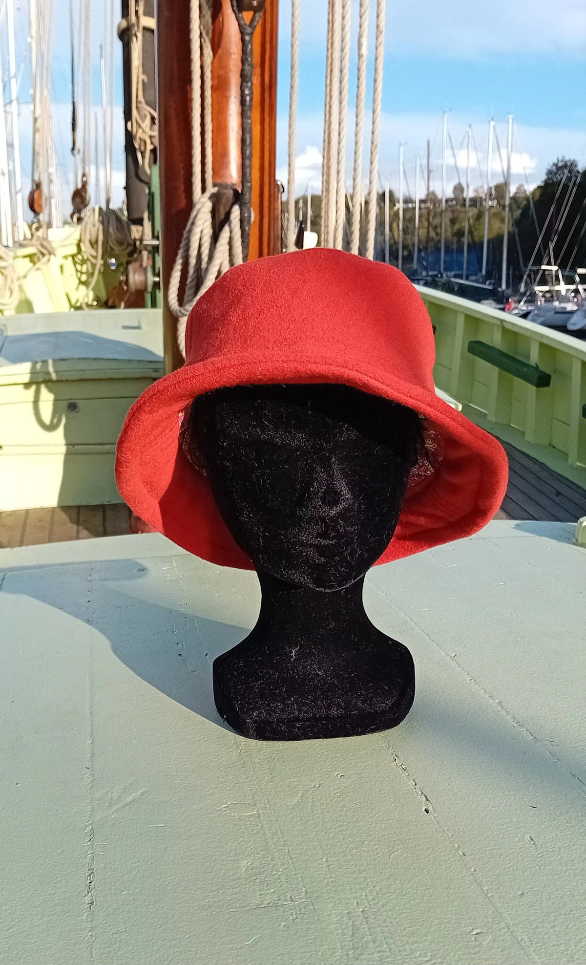 Bob drap de laine Orange