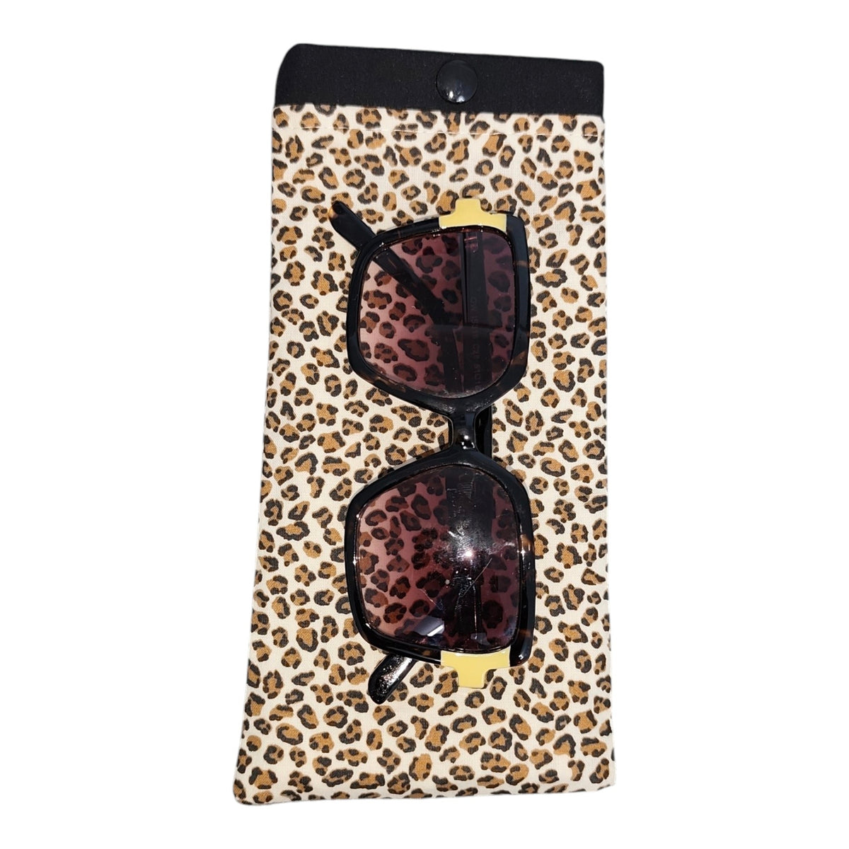 Étui à lunettes graou léopard